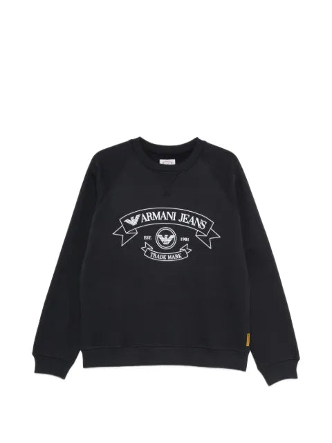 Emporio Armani jeans print jersey sweatshirt