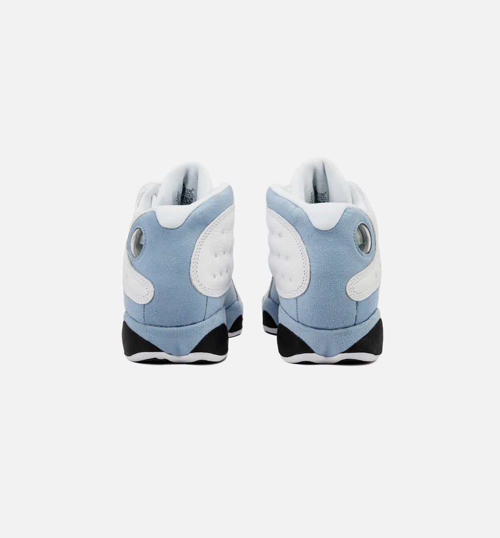 Air Jordan 13 Retro Blue Grey Youth Sneakers - White/Blue Grey/Black/Yellow Ochre