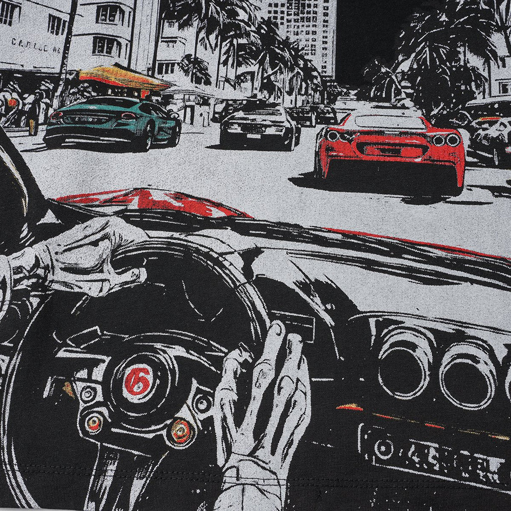 Godspeed Washed Car & Key Graphic Short-Sleeve T-Shirt