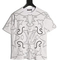 Louis Vuitton Monogram Outline Graphic T-Shirt - White
